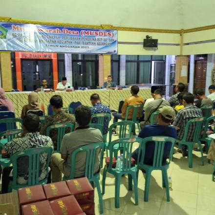 MUSDES PERUBAHAN PENERIMA BLT TA. 2023, dst